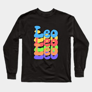 Rainbow Popart Leo Long Sleeve T-Shirt